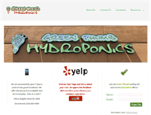 Tablet Screenshot of greenthumbhydroponics.com